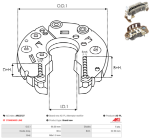 Pont de diode alternateur ARC5137