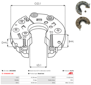 Pont de diode alternateur ARC5300S