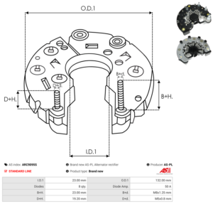 Pont de diode alternateur ARC9095S