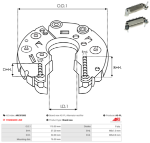 Pont de diode alternateur ARC9100S