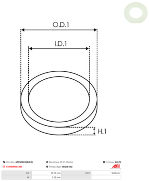 Vis/Ecrou ARS9102S(BULK)