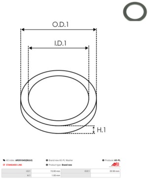 Vis/Ecrou ARS9104S(BULK)