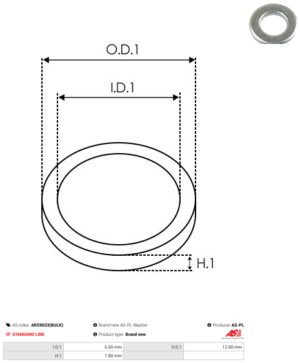 Vis/Ecrou ARS9033(BULK)