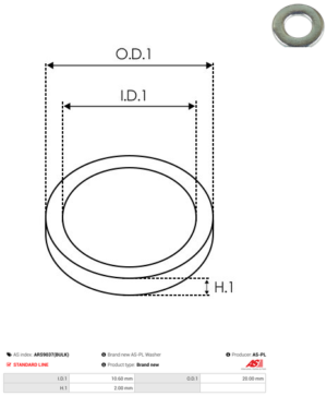 Vis/Ecrou ARS9037(BULK)