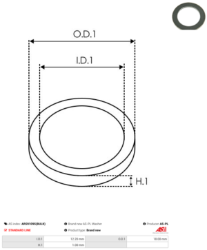 Vis/Ecrou ARS9109S(BULK)