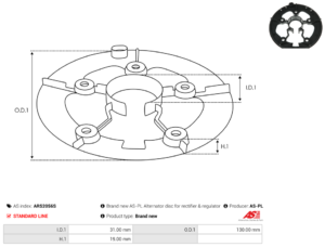 Pont de diode alternateur ARS2056S