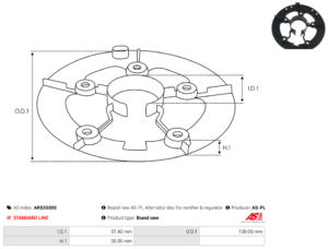 Pont de diode alternateur ARS2030S