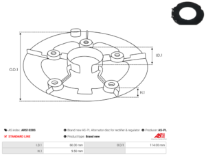 Pont de diode alternateur ARS1028S