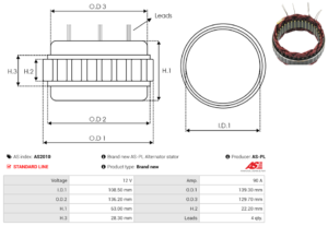 Stator alternateur AS2010
