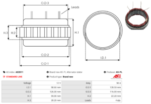 Stator alternateur AS2011