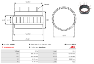 Stator alternateur AS0066