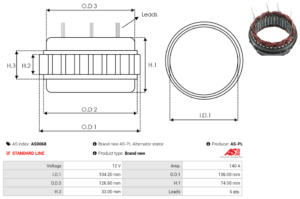 Stator alternateur AS0068