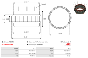 Stator alternateur AS0010