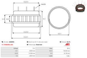 Stator alternateur AS0095S
