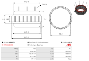 Stator alternateur AS0097S