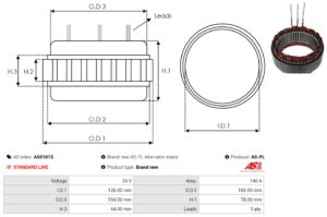 Stator alternateur AS0101S