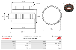 Stator alternateur AS0013