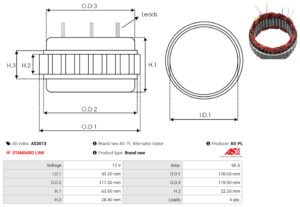 Stator alternateur AS2013
