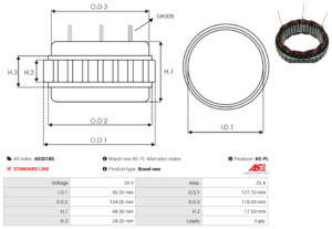 Stator alternateur AS2018S