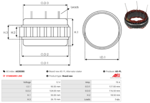 Stator alternateur AS2020S