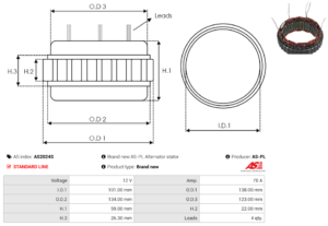 Stator alternateur AS2024S