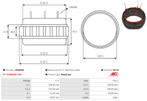 Stator alternateur AS2025S