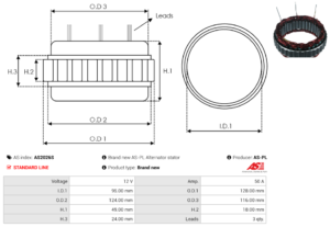 Stator alternateur AS2026S