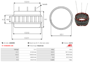 Stator alternateur AS2029S