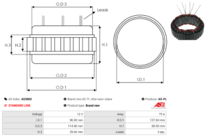 Stator alternateur AS3002