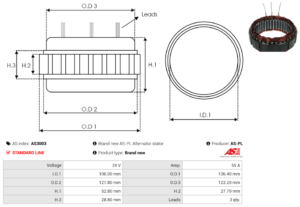 Stator alternateur AS3003