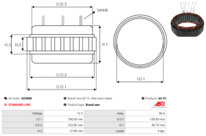 Stator alternateur AS3006