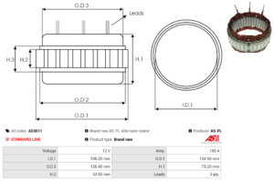 Stator alternateur AS3011