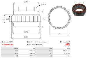 Stator alternateur AS3014