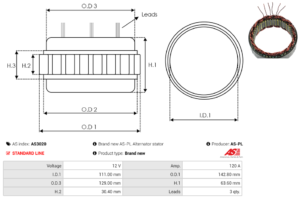 Stator alternateur AS3020