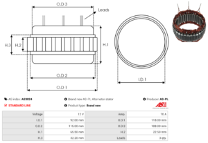 Stator alternateur AS3024