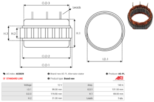 Stator alternateur AS3029