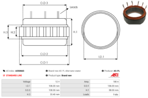 Stator alternateur AS5066S