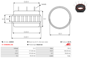 Stator alternateur AS0020