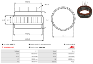 Stator alternateur AS5077S