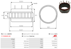 Stator alternateur AS5079S