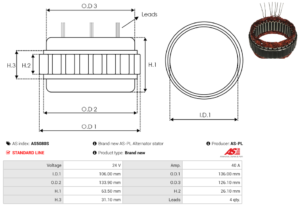 Stator alternateur AS5080S