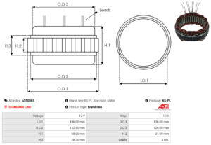 Stator alternateur AS5086S