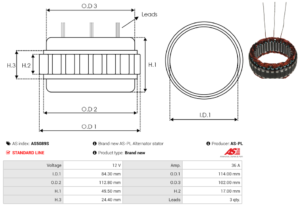Stator alternateur AS5089S