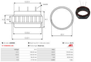 Stator alternateur AS5090S