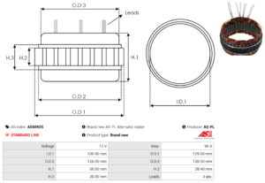 Stator alternateur AS5092S