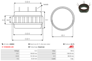 Stator alternateur AS6004