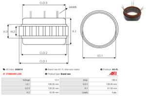 Stator alternateur AS6014