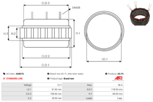 Stator alternateur AS6015