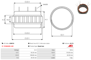 Stator alternateur AS6016