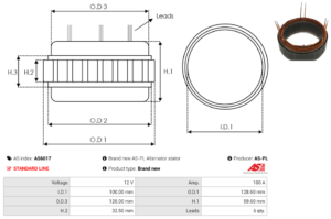 Stator alternateur AS6017